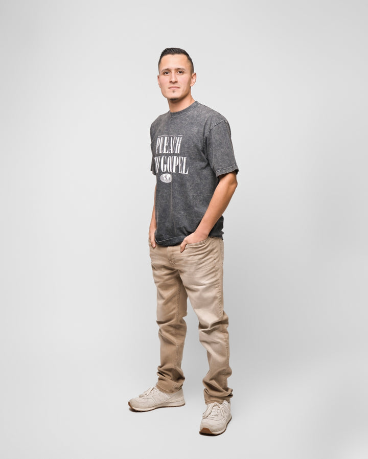 Preach the Gospel – Premium Mineral Washed Tee
