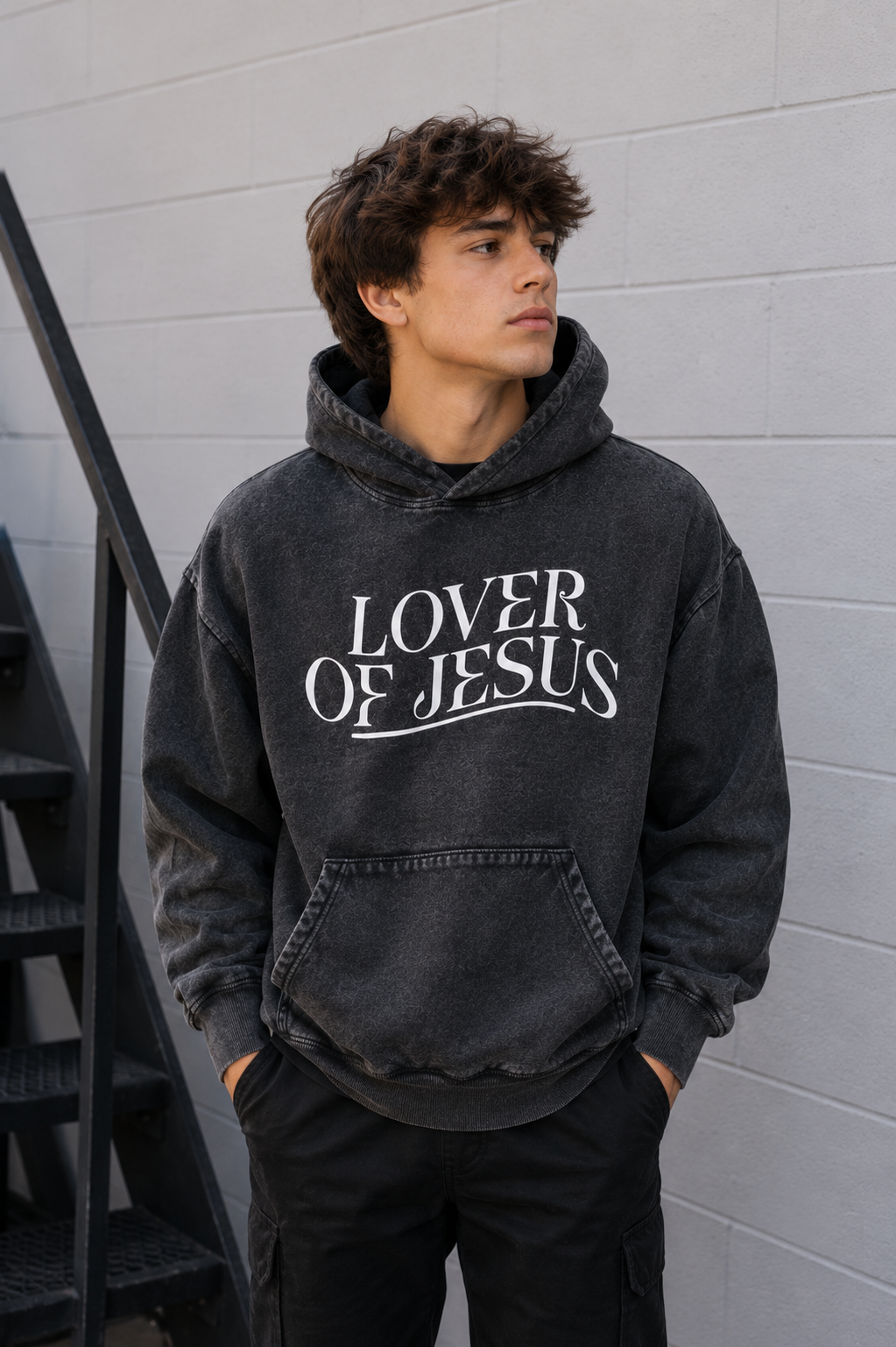 Lover of Jesus – Premium Hoodie